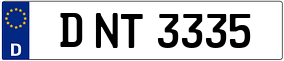 Trailer License Plate